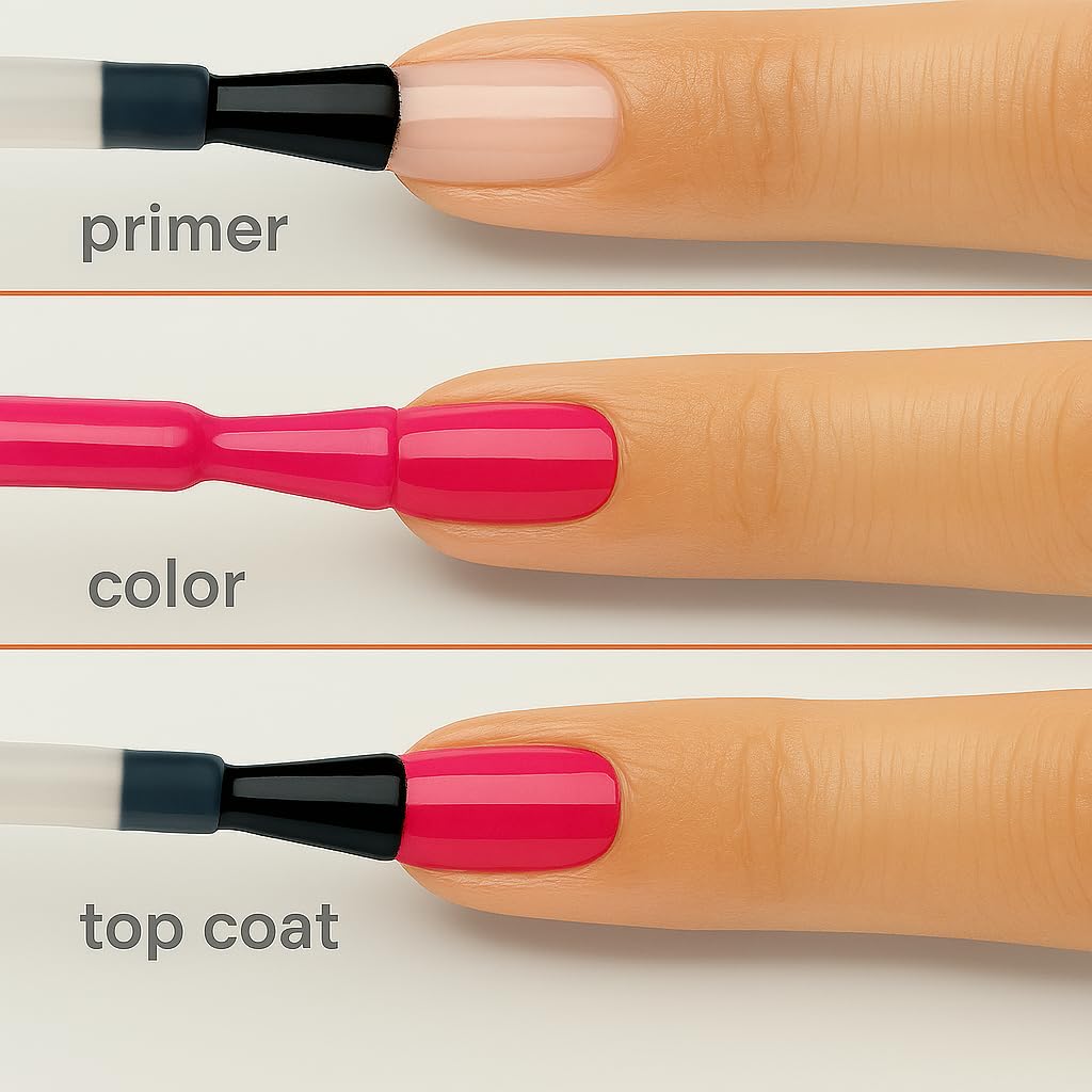 Sistema de dos pasos de Miracle Gel para manicura rápida