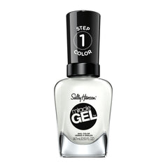 Sally Hansen Miracle Gel Get Mod bottle shows semi-opaque white shade for salon-style color