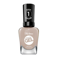 Sally Hansen Miracle Gel Mocha Me Crazy bottle shows rich crème brown color.