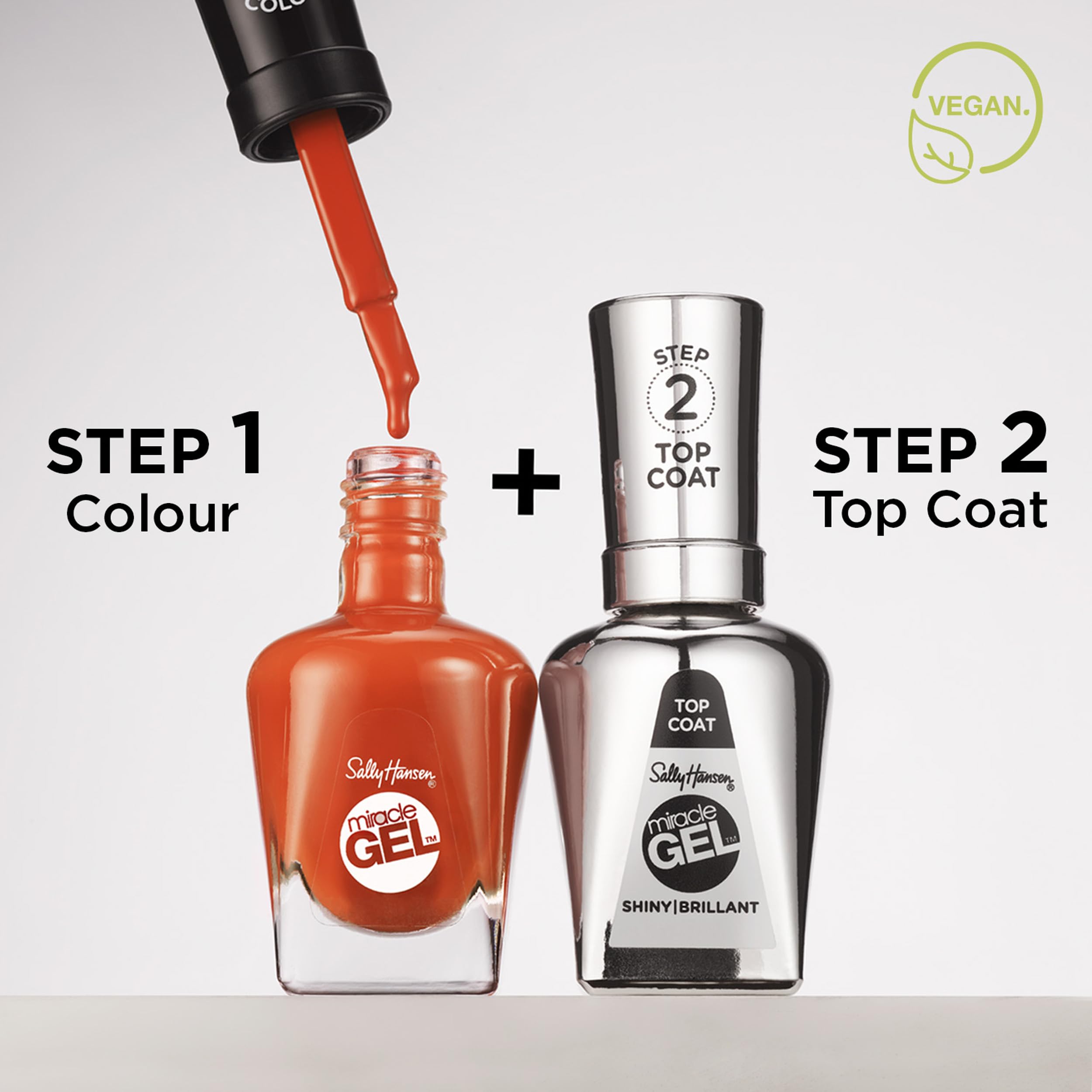 Sally Hansen Miracle Gel Street Flair topcoat delivering salon level shine