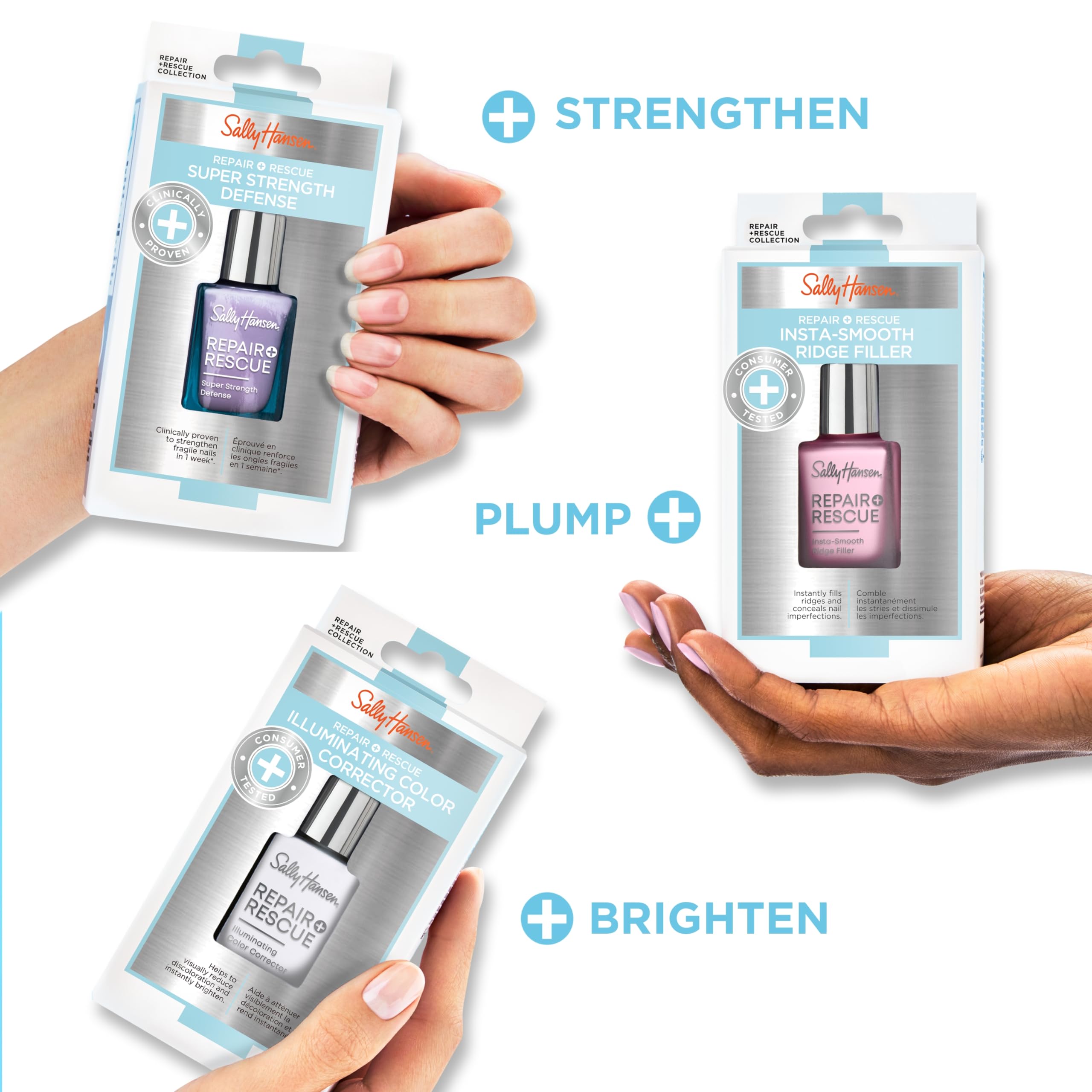 Sally Hansen Repair Rescue ridge after image reveals a smooth surface ready for color