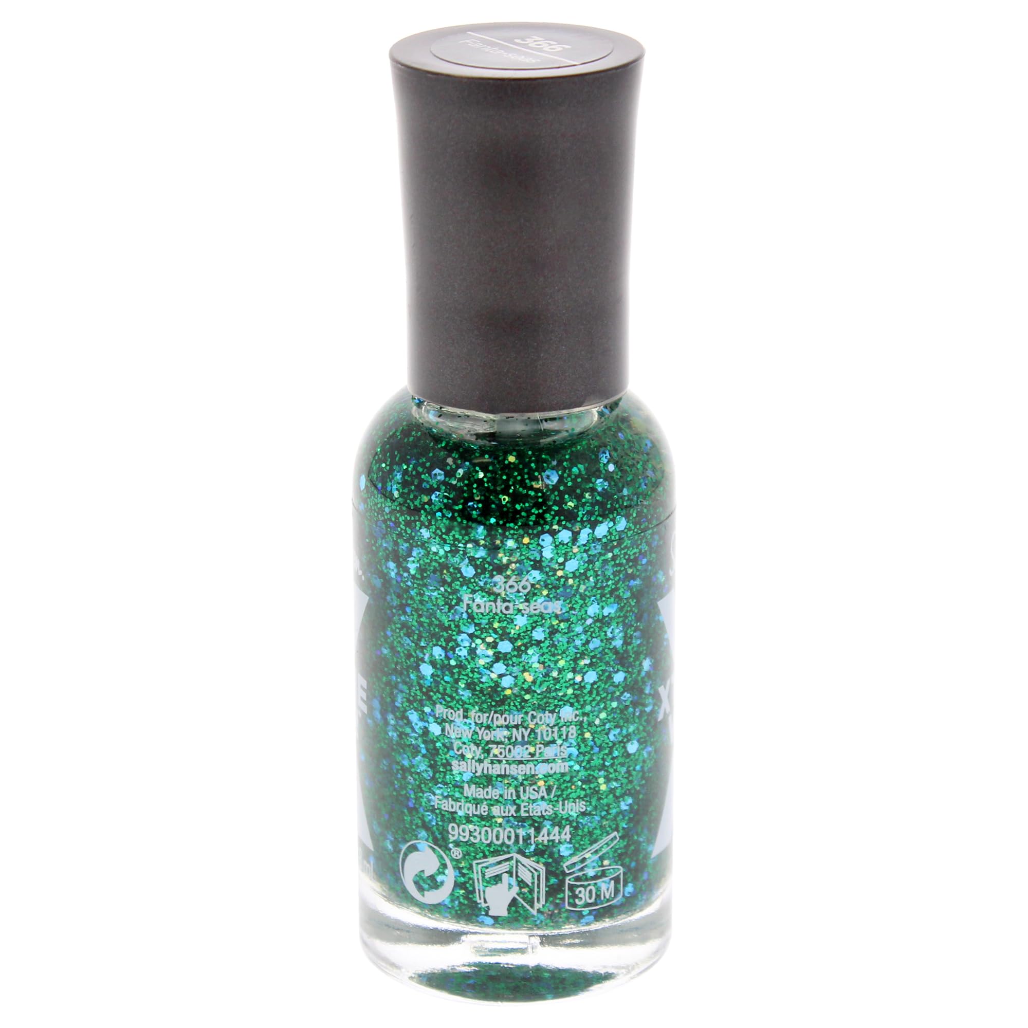 Sally Hansen Xtreme Wear Fanta-Seas brush demonstrates smooth application for salon-like nails.