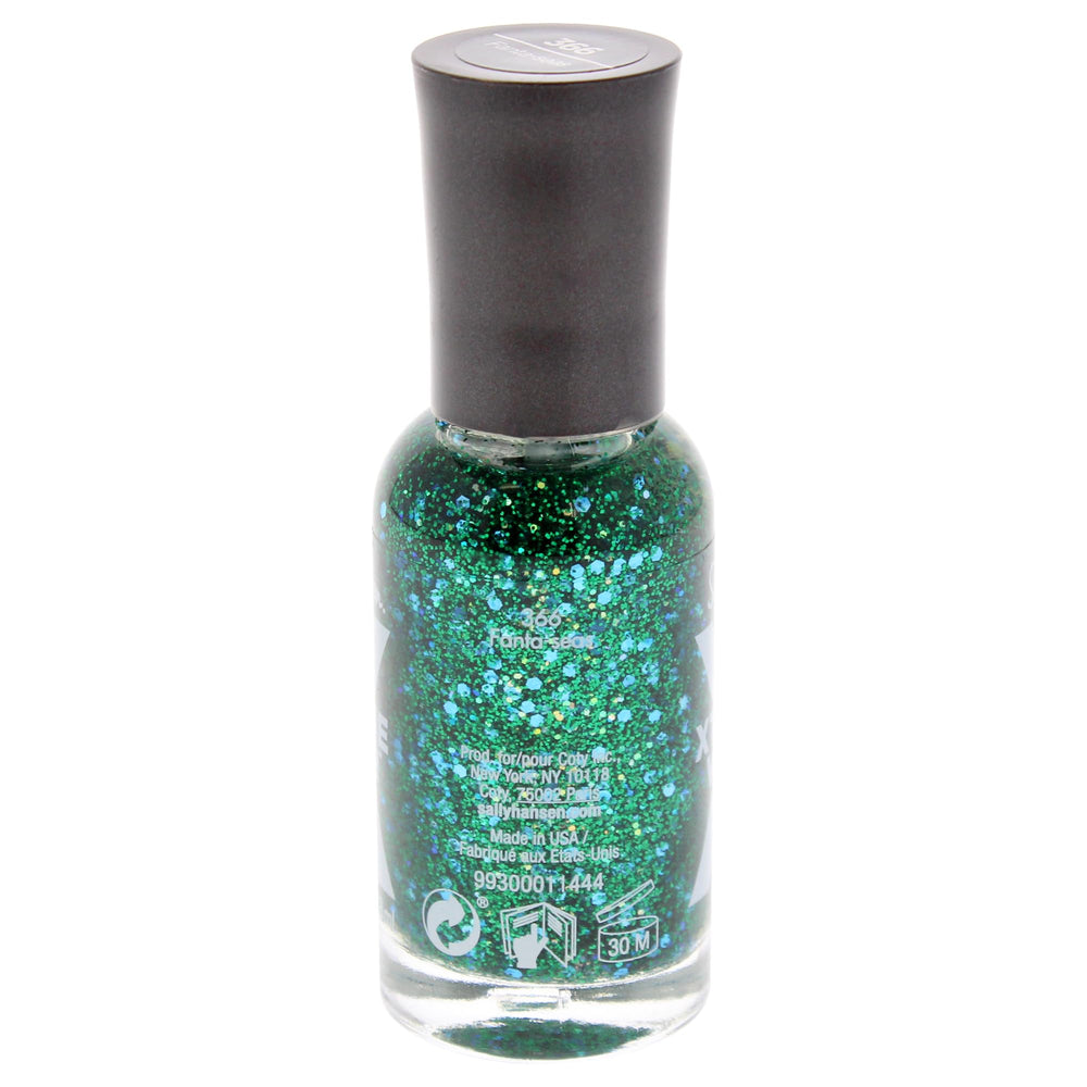 Sally Hansen Xtreme Wear Fanta-Seas brush demonstrates smooth application for salon-like nails.