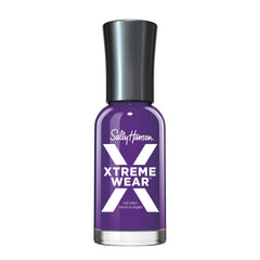 Sally Hansen Xtreme Wear Purple Craze bottle shows a deep plum shade for long-lasting color.