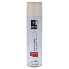 Salon Grafix Freezing Hair Spray bottle showcasing quick-drying hold for busy mornings.