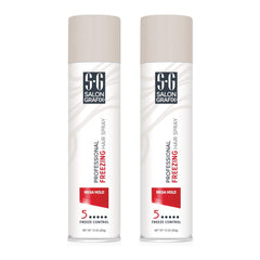 Salon Grafix Freezing Mega Hold Hair Spray 10oz bottle for dramatic styles and lasting volume