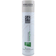 Salon Grafix Profession Shaping Hairspray hair-styling action shows firm hold.