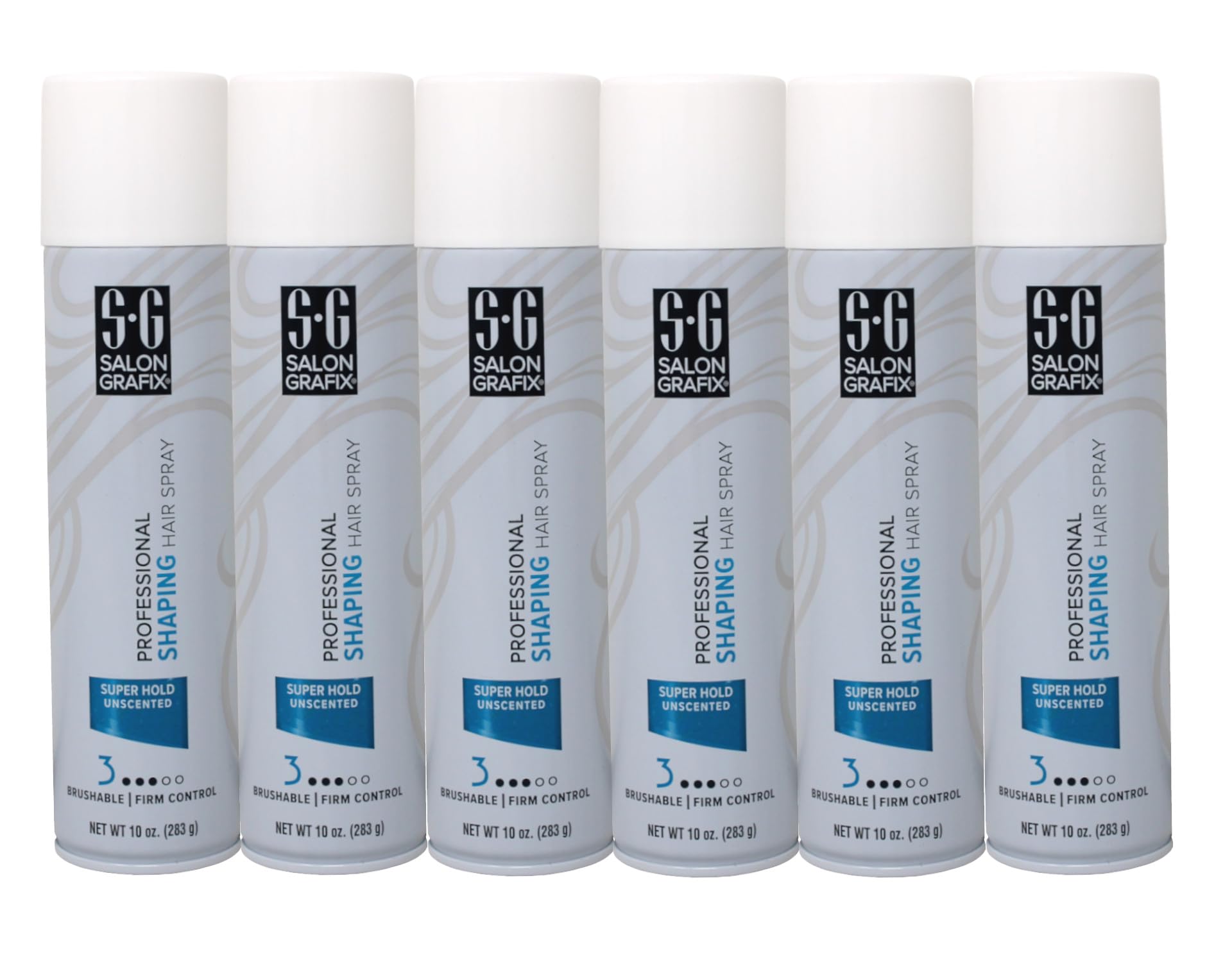 Salon Grafix Shaping Hair Spray spray application demonstrating even mist for touchable hold