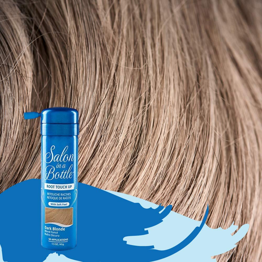 Salon in a Bottle Root Touch Up Dark Blonde compact-travel design for portability.
