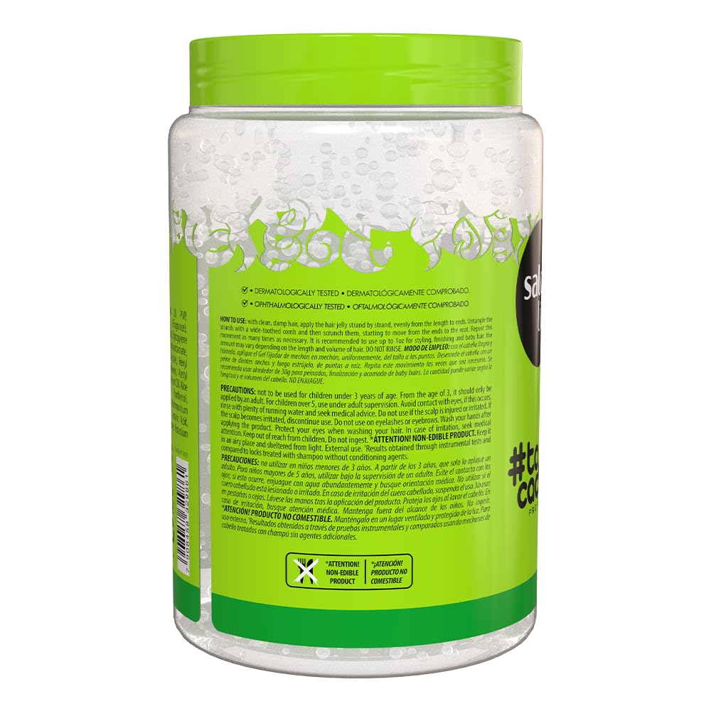 Close-up of aloe and panthenol ingredients for healthier-looking curls.