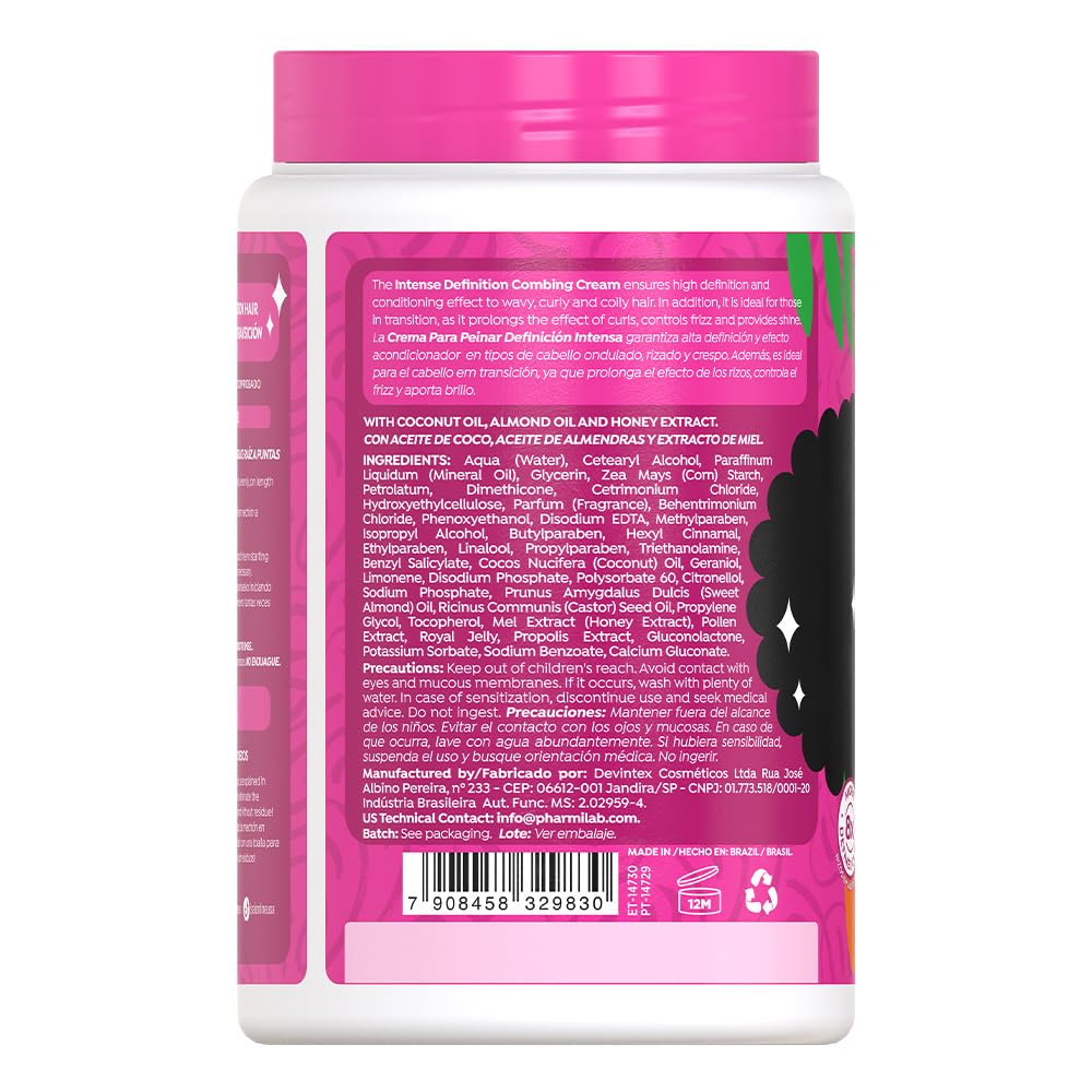 Salon Line Intense Definition Combing Cream aiding detangling and softness during styling.