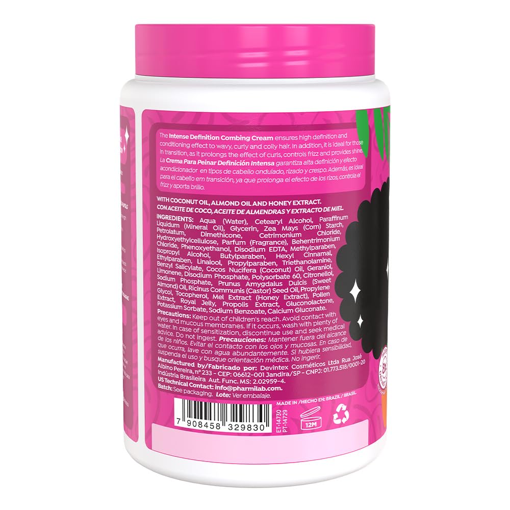 Salon Line Intense Definition Combing Cream on roots for enhanced curl definition.