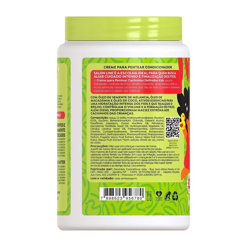 Salon Line KPOCUN Kids Cream adds shine and frizz control.