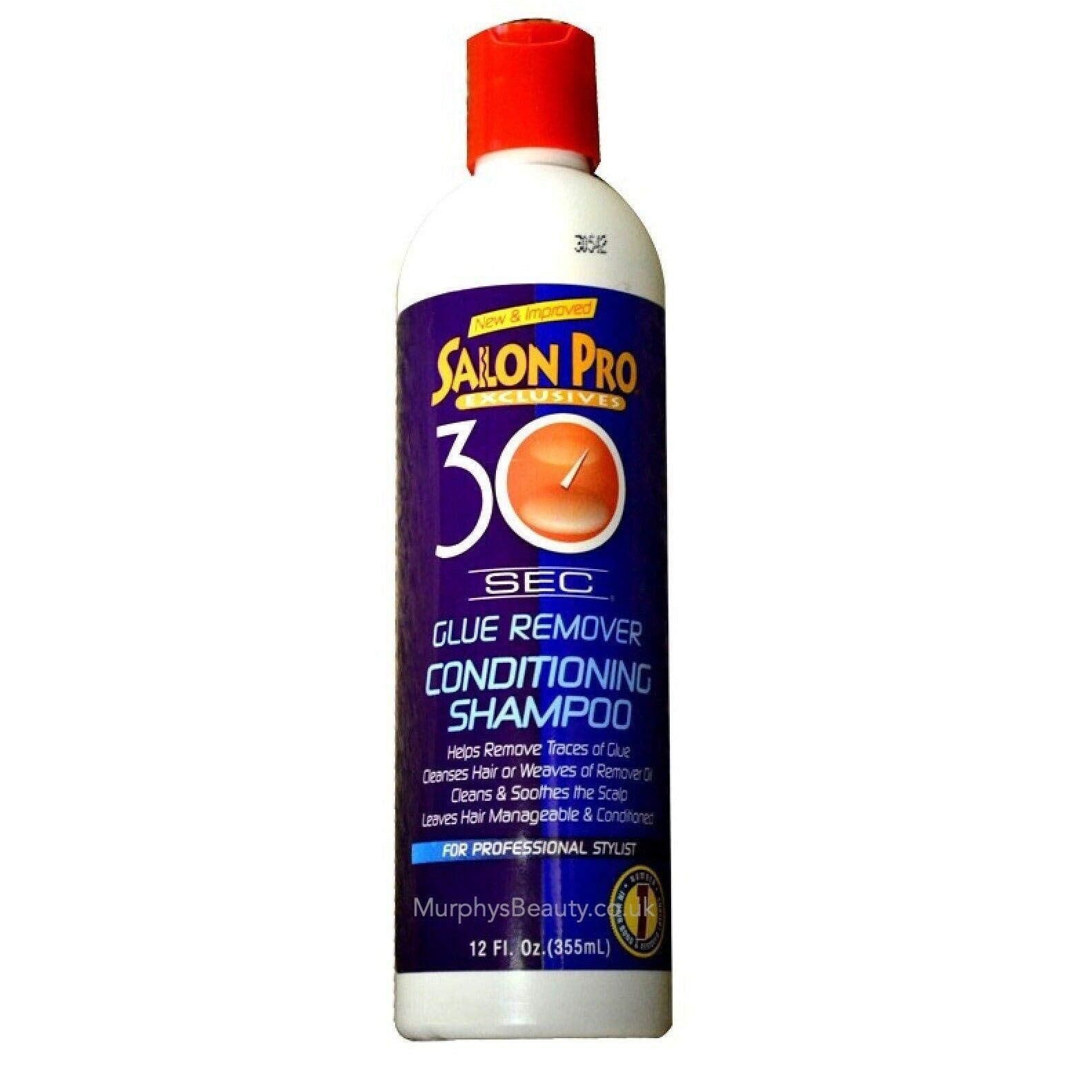 Salon Pro 30 Second Remover Shampoo white bottle enables quick color removal at home