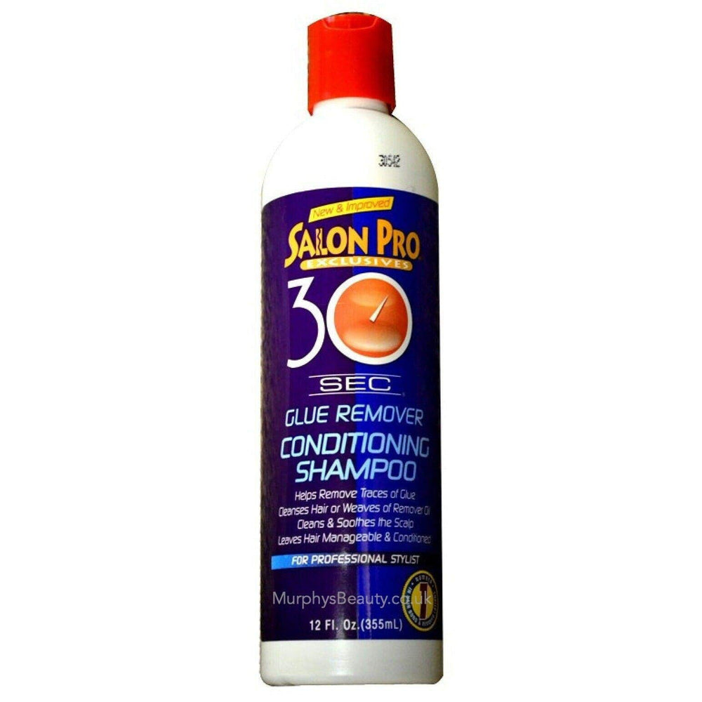 Salon Pro 30 Second Remover Shampoo white bottle enables quick color removal at home