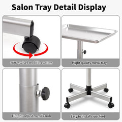 Salon Señor Metal construction emphasizes durability and easy cleaning for daily salon use