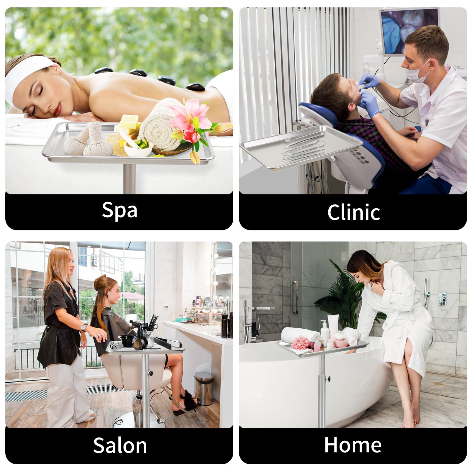 Salon Señor Smooth-surface tray showcases easy wipe-down and hygienic color storage