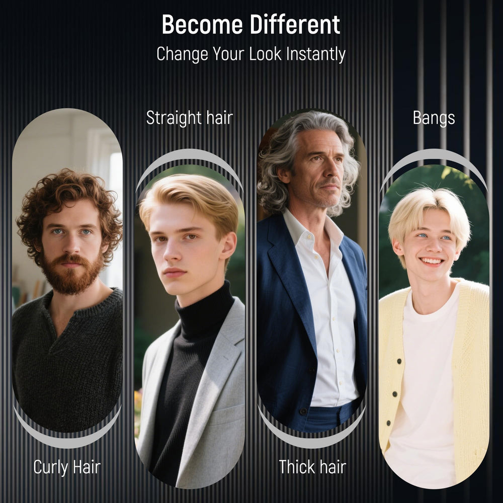 SalonSilk 5-piece men styling set includes versatile brushes in one package