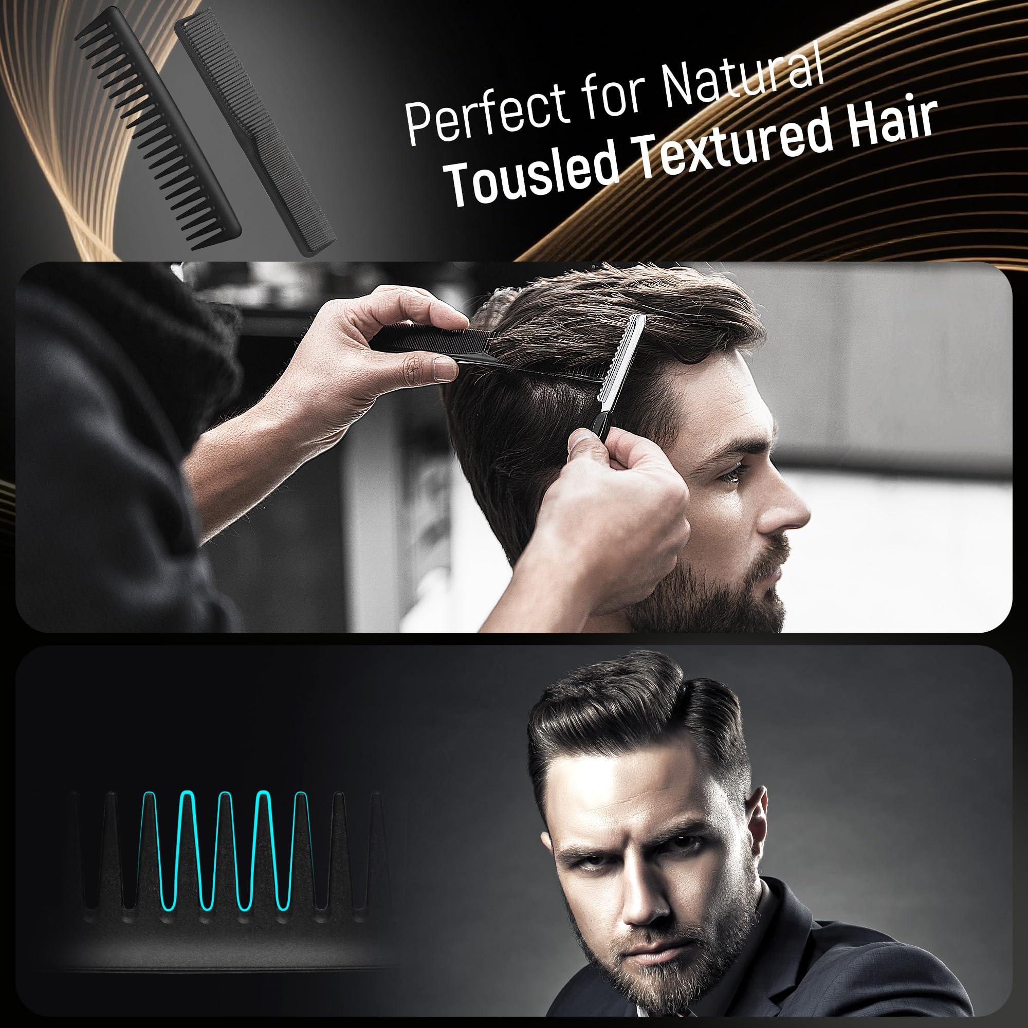 SalonSilk wide-tooth comb for wet or dry hair and textured looks