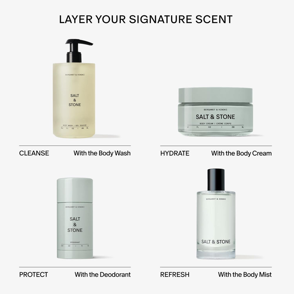 Salt & Stone 6.7 oz size on vanity for daily ritual