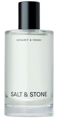 Salt & Stone Body Mist bergamot hinoki bottle highlights crisp citrus woody notes.