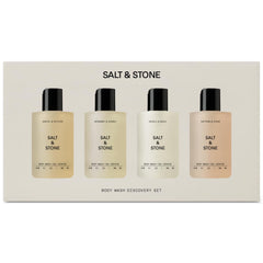 Salt & Stone Bergamot & Hinoki bottle pour offers citrus-woody freshness.