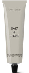 Salt & Stone Santal Vetiver lotion bottle front for all-day hydration.