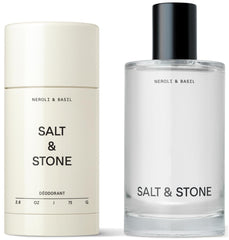 Salt & Stone Signature Scent Duo Set packaging highlights premium branding for gifting
