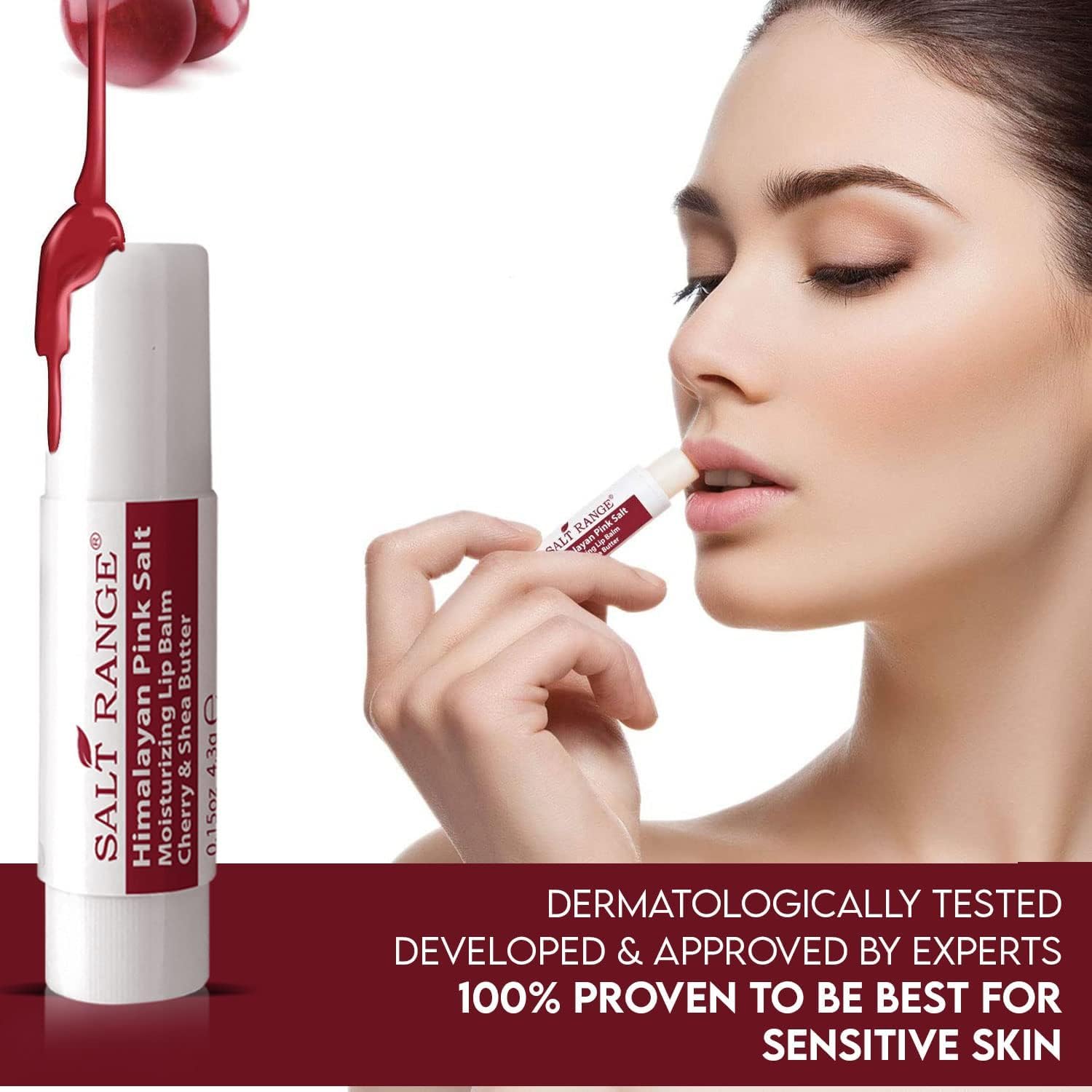 Salt Range natural-solution lip balm shea butter nourishes lips with deep moisture.