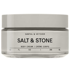 Salt & Stone Body Cream Santal Vetiver bottle delivering lasting hydration