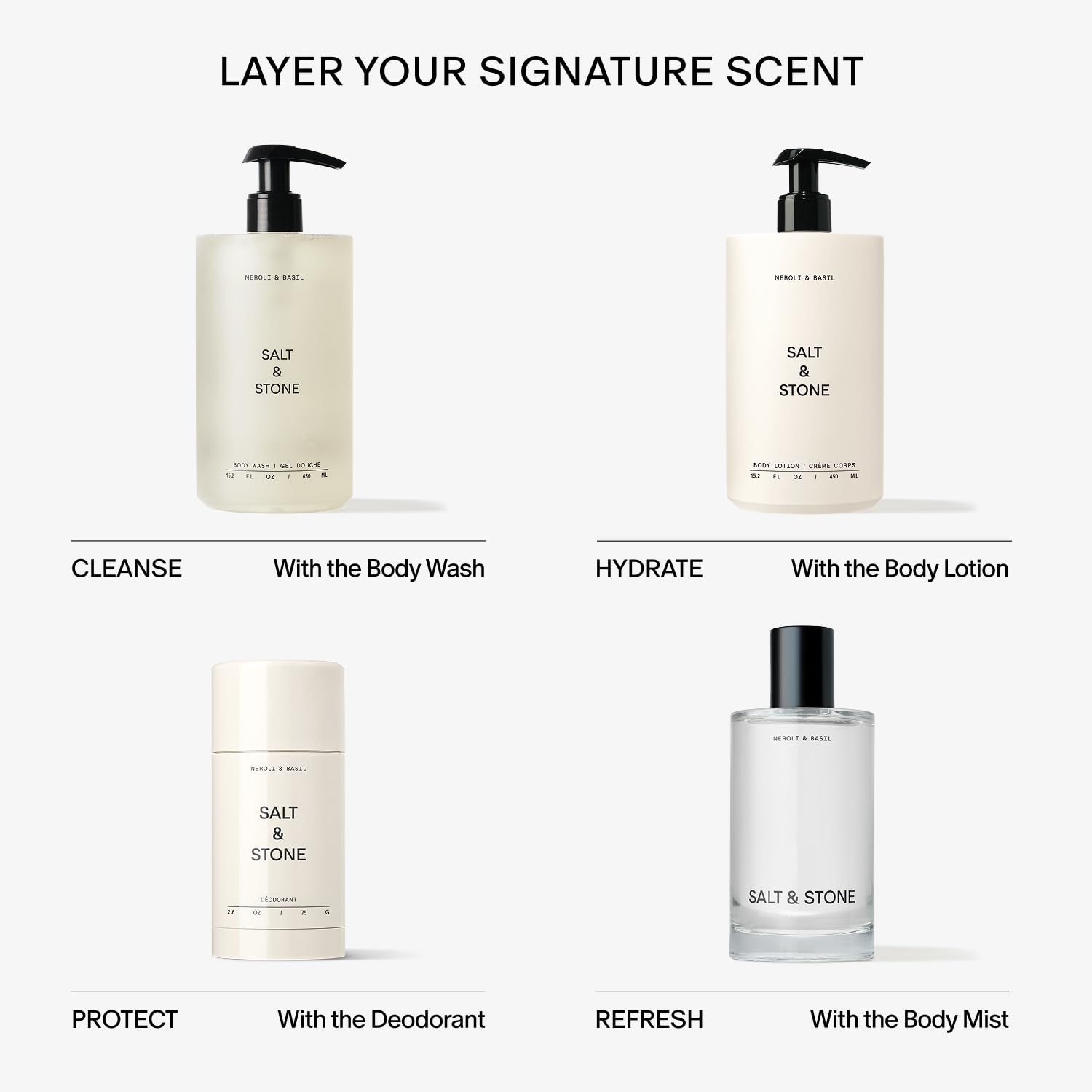 Salt & Stone body lotion after-use skin feels soft and hydrated.