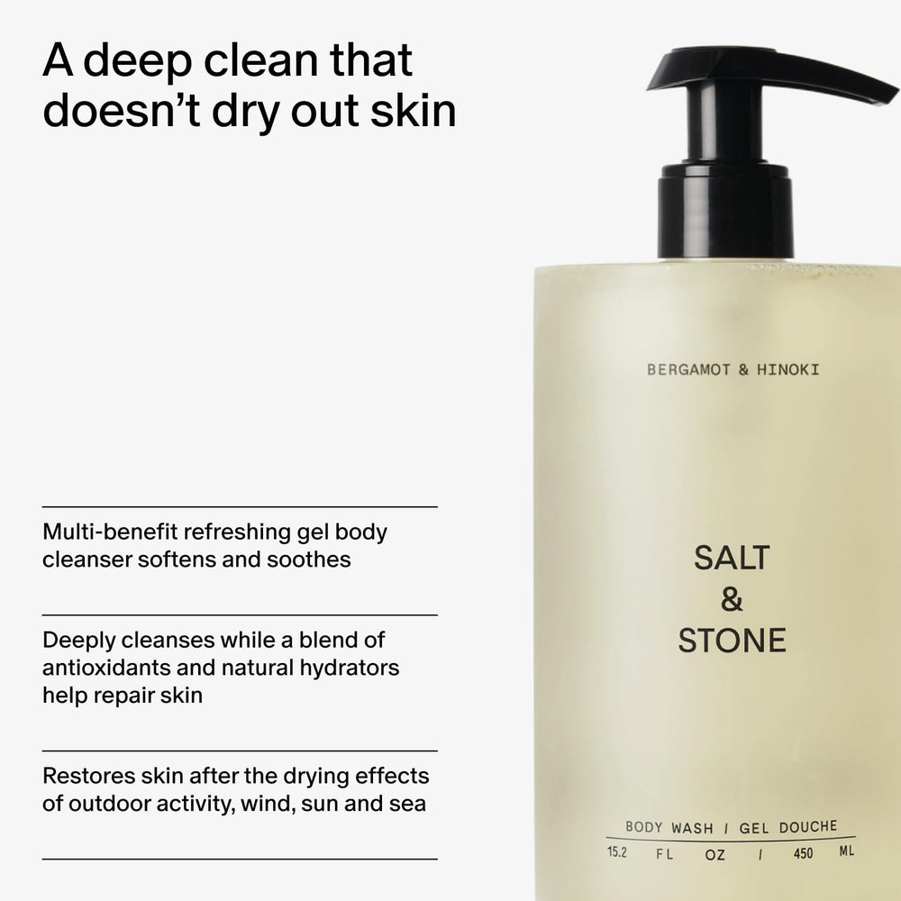 Salt & Stone recyclable packaging accentuates sustainable, responsible beauty choice.