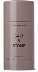 Salt & Stone deodorant bottle with Black Rose & Oud for long lasting freshness