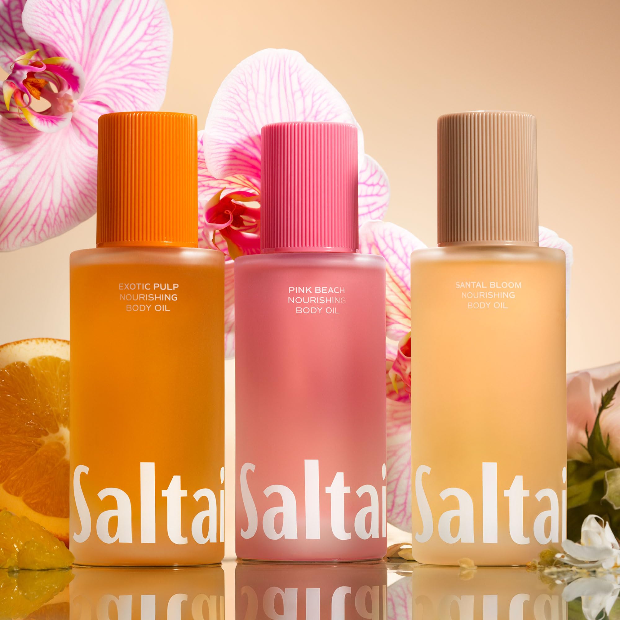 Saltair after-shower glow on damp skin.