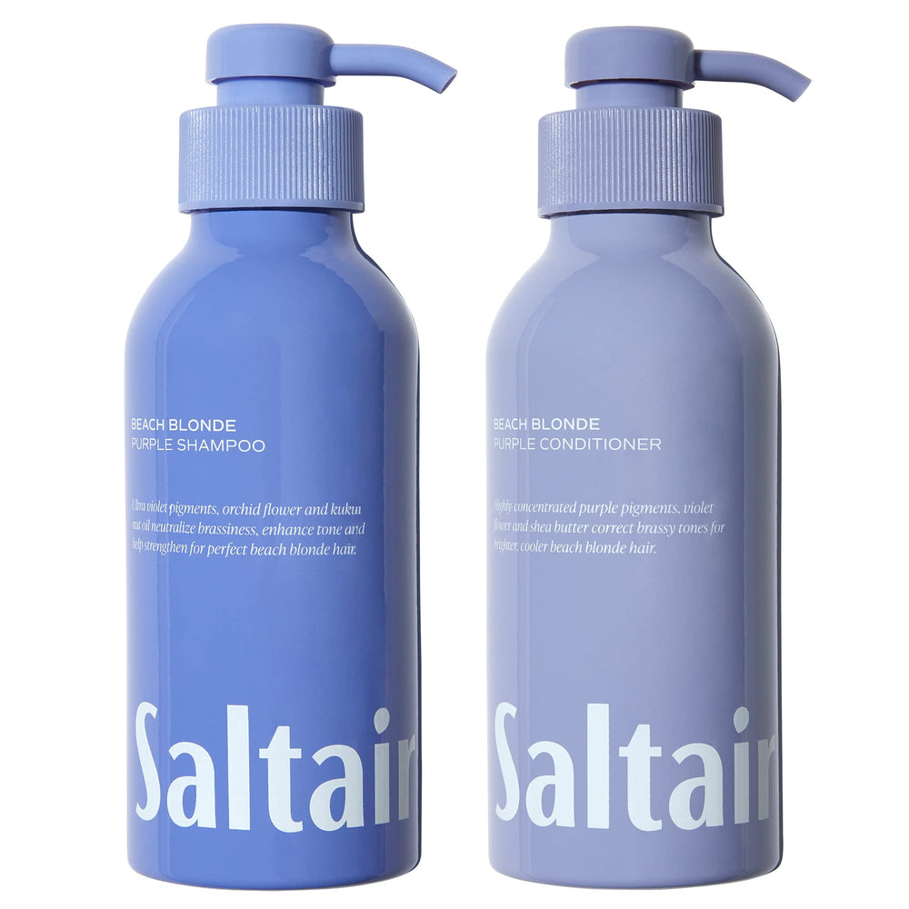 Saltair Beach Blonde Shampoo bottle showcasing color-preserving cleansing.