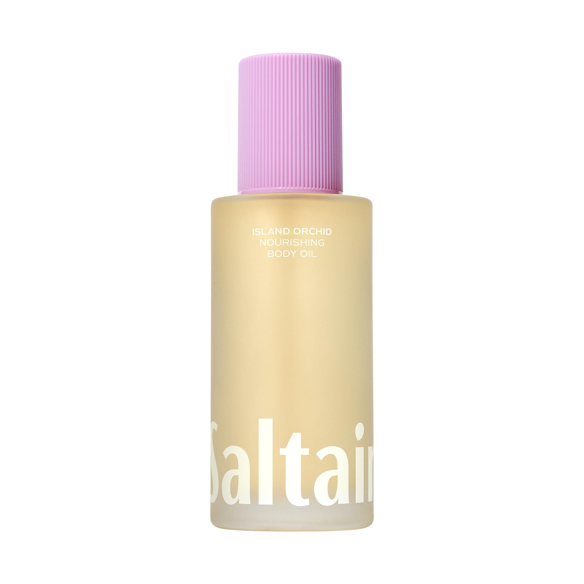Saltair Body Oil bottle with pump offers lightweight hydration for non-greasy skin