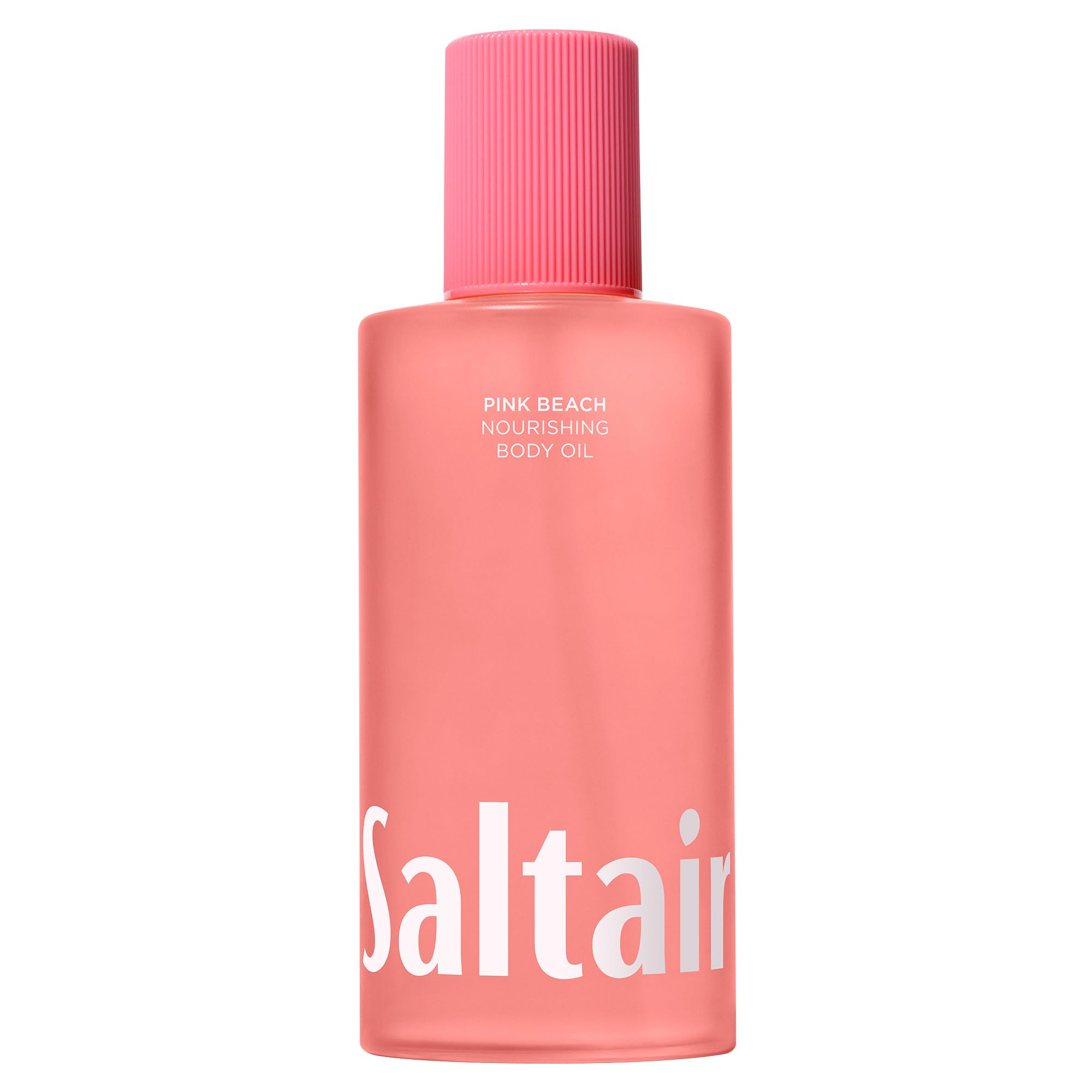 Saltair Body Oil Pink Beach bottle showcases silky, non-greasy hydration after shower