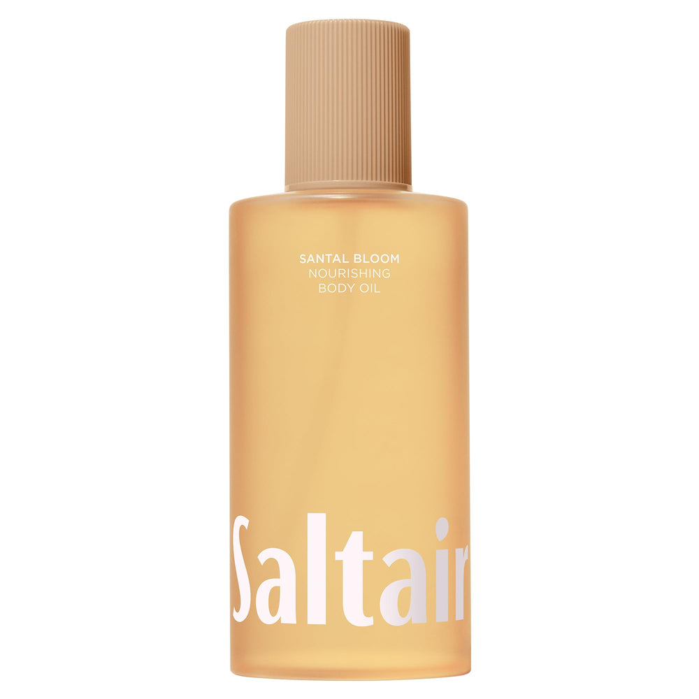 Saltair Santal Bloom body oil bottle delivering luxurious hydration