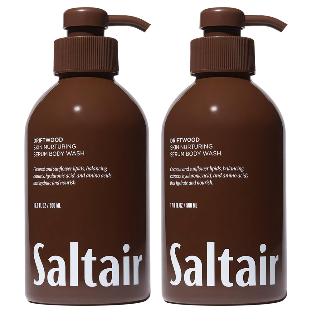 Saltair Body Wash 2-Pack bottle pumps for easy daily cleansing
