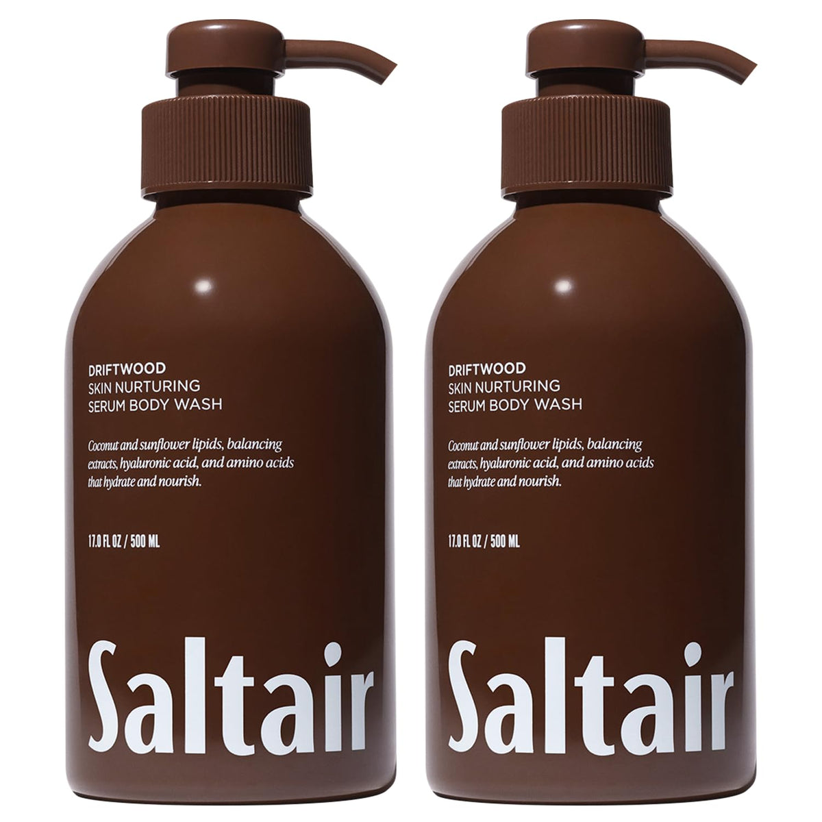 Saltair Body Wash 2-Pack bottle pumps for easy daily cleansing