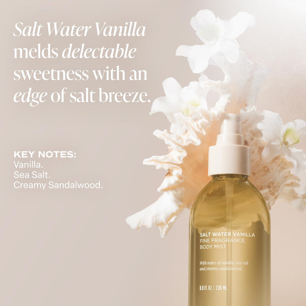 Saltair creamy sandalwood and sea salt note highlighting luxurious yet airy blend.