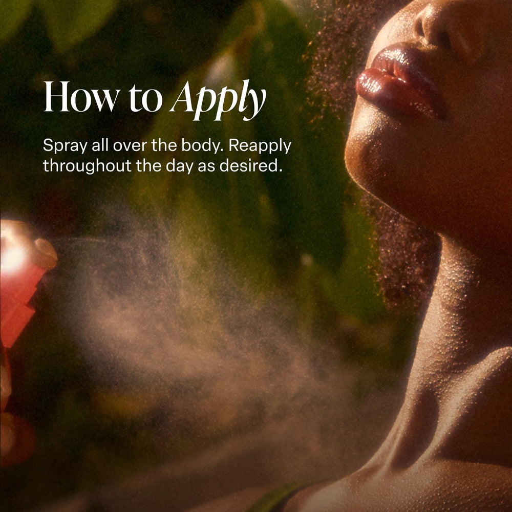 Saltair Driftwood Body Mist spray application, quick-dry mist for layered scents