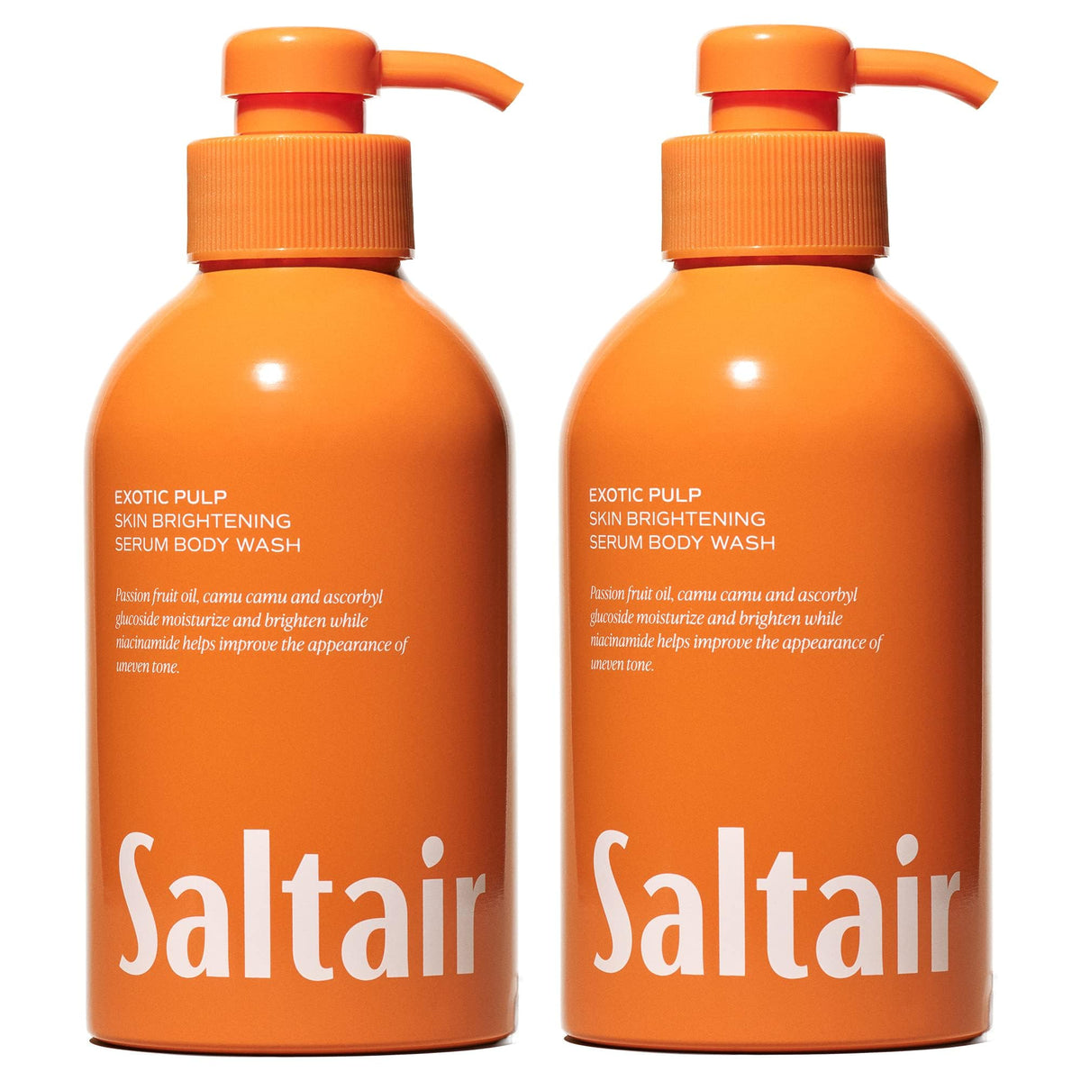 Saltair Exotic Pulp bottle pump 2-pack for convenient, moisturizing daily cleansing.