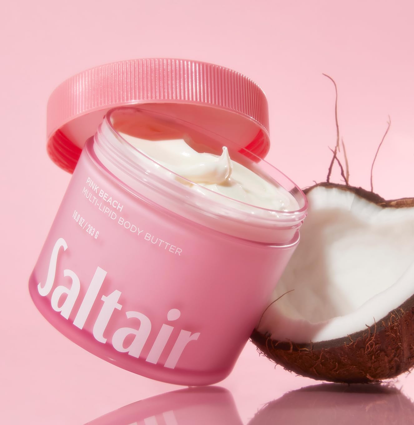 Saltair fast-absorbing texture featured for non-greasy, smooth skin feel.