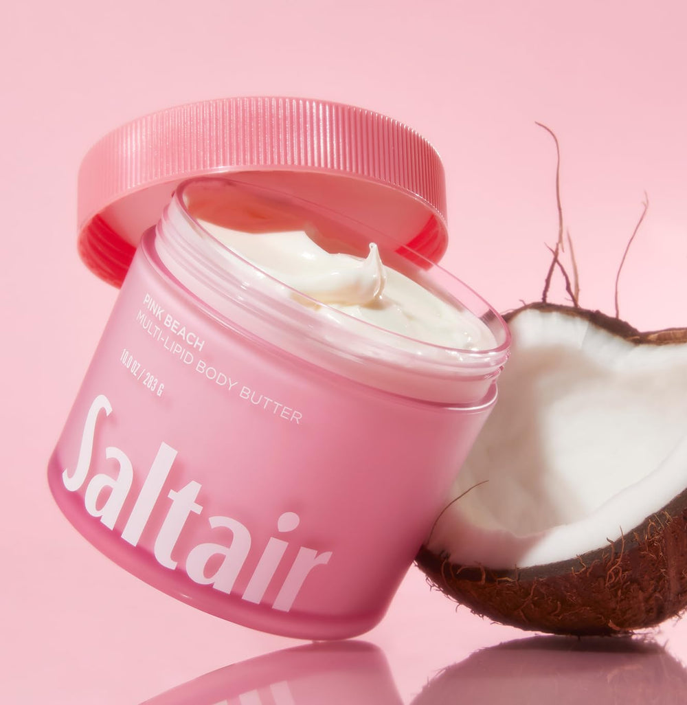 Saltair fast-absorbing texture featured for non-greasy, smooth skin feel.
