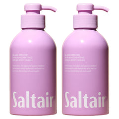 Saltair Island Orchid bottle with pump for a hydrating cleanse.