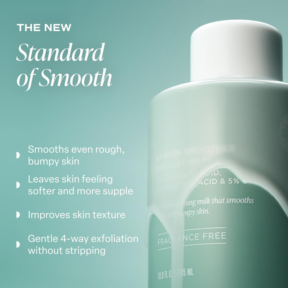 Close-up of Saltair KP Body Milk texture showing milky formula.