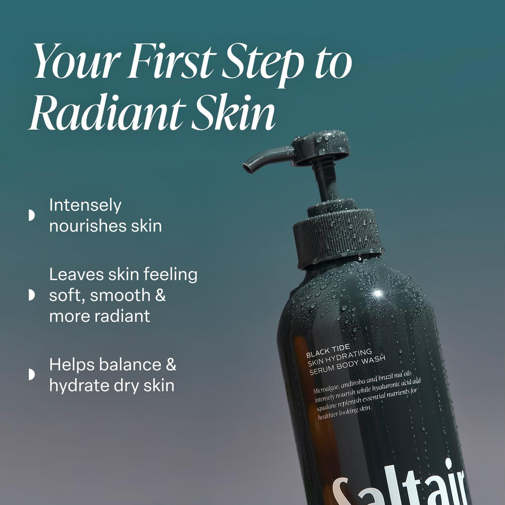 Saltair Monoi Oil drops highlight deep hydration for smoother skin.