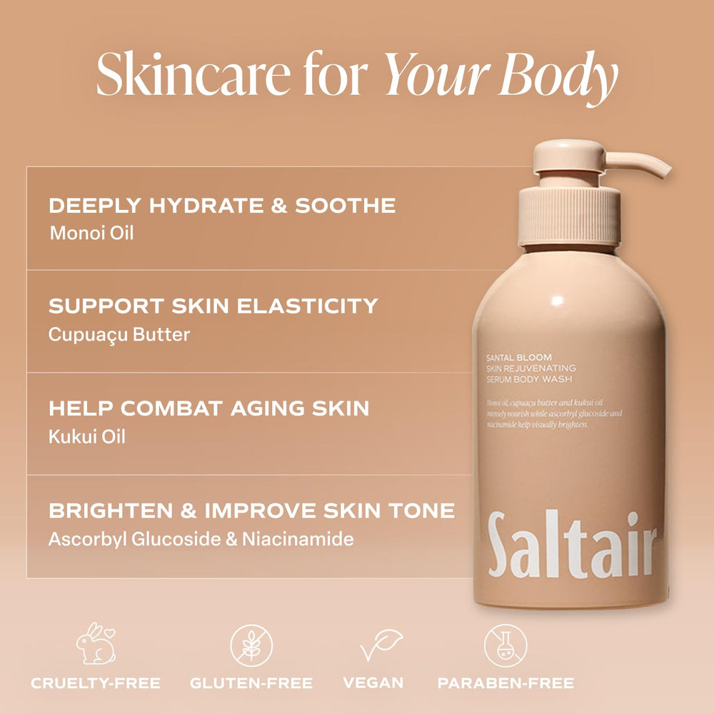 Saltair Monoi Oil ingredient close-up suggests nourishing, hydrating feel.