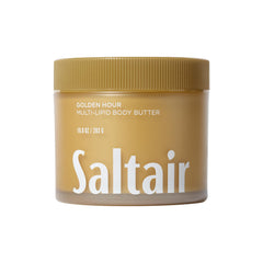 Saltair Multi-Lipid Body Butter jar in Golden Hour glow delivering deep hydration